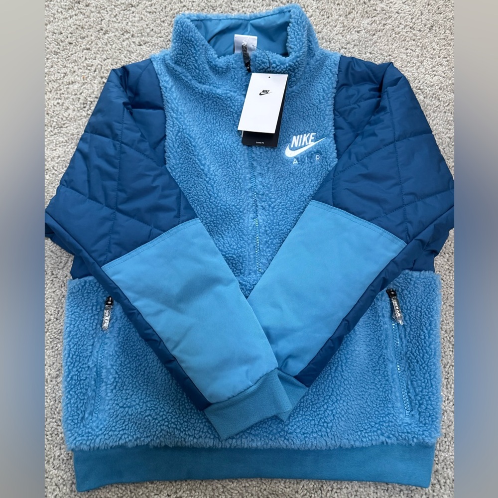 Nike Kids Two-Tone Blue Puffer Jacket
